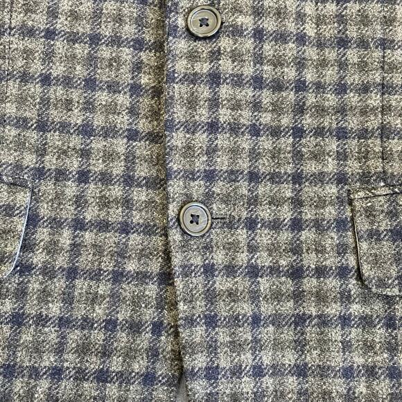 Wallin & Bros Mens 38S Wool Tweed Tailored Sports Coat Blazer Elbow Patches - Picture 7 of 16